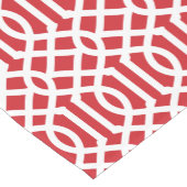 Chemin De Table Court Red Trellis (Coin)