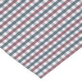 Chemin De Table Court Red, White and Blue Plaid (Coin)