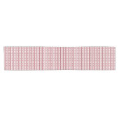 Chemin De Table Court Red & White Nordic Fair Isle (Horizontal)