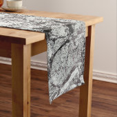 Chemin De Table Court Regard de marbre gris (In Situ)