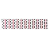 Chemin De Table Court Reine Du Grill, Rouge Couronne Violet (Horizontal)