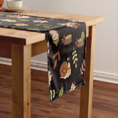 Chemin De Table Court Renard boisé Automne Thème Sombre (In Situ)