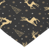 Chemin De Table Court Renard noir et or (Coin)