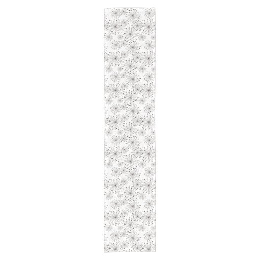 Chemin De Table Court Rétro arrière - plan floral (Devant)