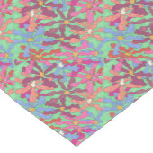 Chemin De Table Court Rétro conception de Boho de motif de fleur (Coin)