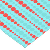 Chemin De Table Court Rétro coureur de Tableau de points de rouge et de (Coin)