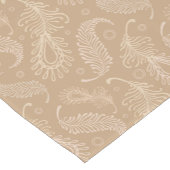 Chemin De Table Court Rétro-feater-pâle-motif (Coin)