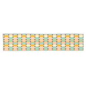 Chemin De Table Court Retro geometric pattern with vertical ovals (Horizontal)