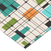 Chemin De Table Court Rétro grille et coureur de Tableau de Starbursts (Coin)