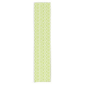 Chemin De Table Court Retro Lime vert motif floral (Devant)