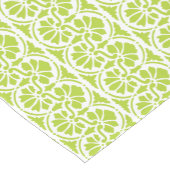 Chemin De Table Court Retro Lime vert motif floral (Coin)