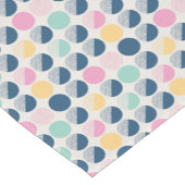 Chemin De Table Court Rétro motif de demi-cercle (Coin)