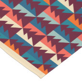 Chemin De Table Court Retro Rouge Bleu Moderne Arbre Simple (Coin)