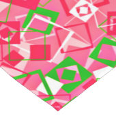 Chemin De Table Court Retro Squares Pattern (Coin)