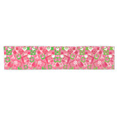 Chemin De Table Court Retro Squares Pattern (Horizontal)