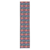 Chemin De Table Court Retro Synthwave Palm Tree Sunset Pattern (Devant)