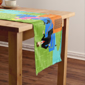 Chemin De Table Court Rétros ajouter au coureur de Tableau de chat (In Situ)