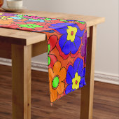 Chemin De Table Court Rétros fleurs de hippie (In Situ)