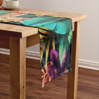 Chemin De Table Court Rêves de girafe de jungle motif de surface transpa