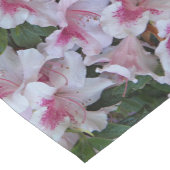 Chemin De Table Court Rhododendrons blancs et roses (Coin)