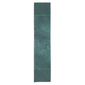 Chemin De Table Court Romance Turquoise de minuit | Dark Satiny Grunge D (Devant)
