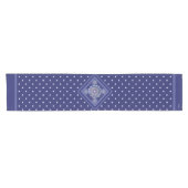 Chemin De Table Court Rosace bleue (Horizontal)
