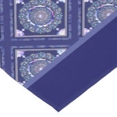 Chemin De Table Court Rosace bleue (Coin)