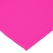 Chemin De Table Court Rose perse solide rose profond (Coin)