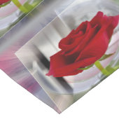 Chemin De Table Court Rose rouge 2 (Coin)
