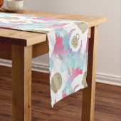 Chemin De Table Court rosé yeti table coureur tablerunner tissu (In Situ)