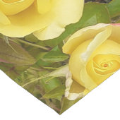 Chemin De Table Court Rosebud jaune (Coin)