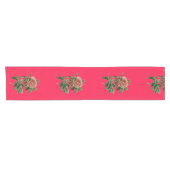 Chemin De Table Court Roses de Rose (Horizontal)