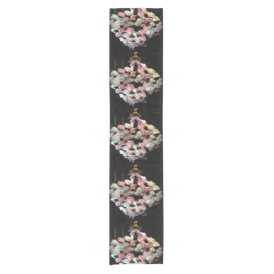Chemin De Table Court Roses et rubans couronne décorative