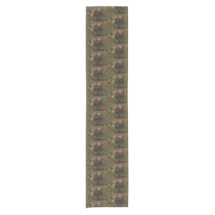 Chemin De Table Court Roses florissants dans un vase de Pierre Renoir Cl