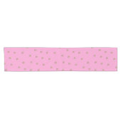 Chemin De Table Court Roses roses sur rose (Horizontal)