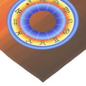 Chemin De Table Court Roue Zodiac (Coin)