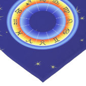 Chemin De Table Court Roue Zodiac (Coin)
