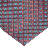 Chemin De Table Court Rouge avec diamant bleu (Coin)