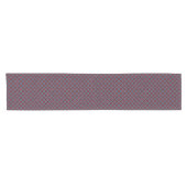 Chemin De Table Court Rouge avec diamant bleu (Horizontal)