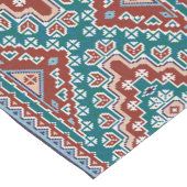 Chemin De Table Court Rouge Bleu Turquoise Amérindiens Navajo (Coin)