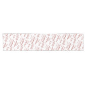 Chemin De Table Court Rouge et blanc de Chattanooga Toile (Horizontal)