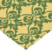 Chemin De Table Court Rubans Damask en Mousse Dorée (Coin)