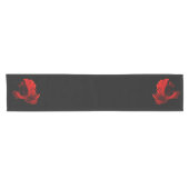 Chemin De Table Court Ruby Red Siamese Lutter contre le poisson (Horizontal)
