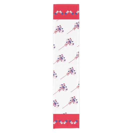 Chemin De Table Court Runner 4 juillet table (Devant)