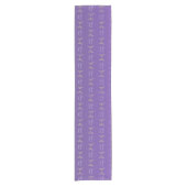 Chemin De Table Court Runner de table Ajouter des noms Fleurs mauves vio (Devant)