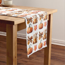 Runner de table d'automne citrouille