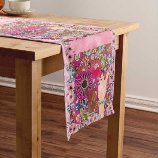 Chemin De Table Court Runner de table de paix (In Situ)