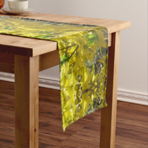 Chemin De Table Court Runner de table - Forsythia