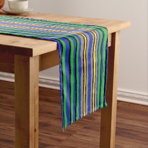 Chemin De Table Court Runner de table Kente Stripes