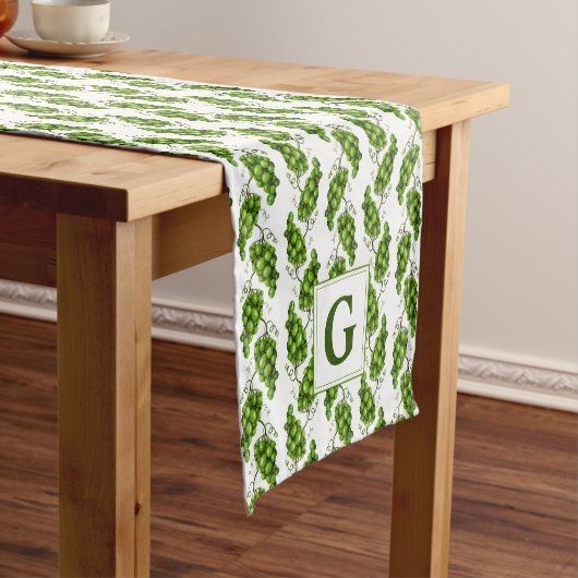 Chemin De Table Court Runner de table Raisins verts (In Situ)